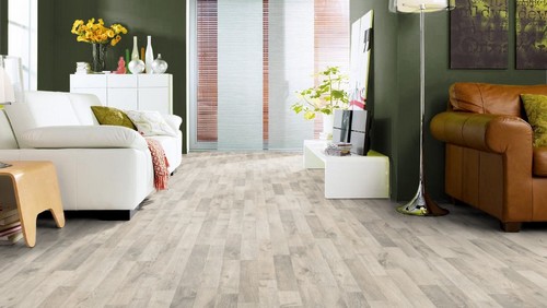 Sol stratifi� : CHENE GRIS CLAIR TRAME MAT 3 FRISES (TRITTY75) SOL STRATIFIE - Parkett.fr