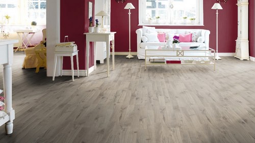 Sol stratifi� : CHENE GRIS TITANE TRAME MAT 3 FRISES (TRITTY75TC) SOL STRATIFIE - Parkett.fr