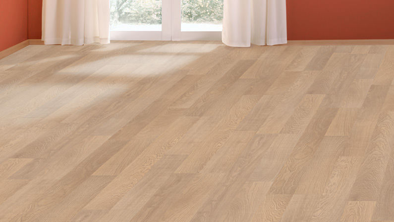 Sol stratifi� : CHENE CLAIR RABOTE MAT 2 FRISES (TRITTY75TC) SOL STRATIFIE - Parkett.fr