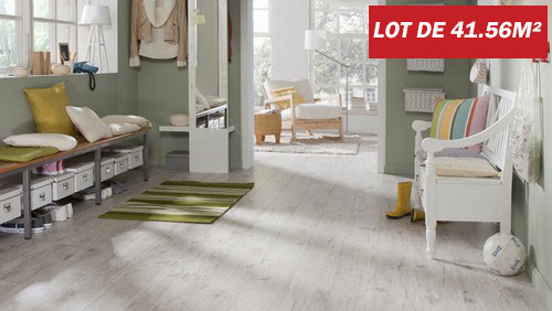 Sol stratifi� : CHENE BLANC JURA PLANCHE LARGE 4V (TRITTY100) SOL STRATIFIE - Parkett.fr