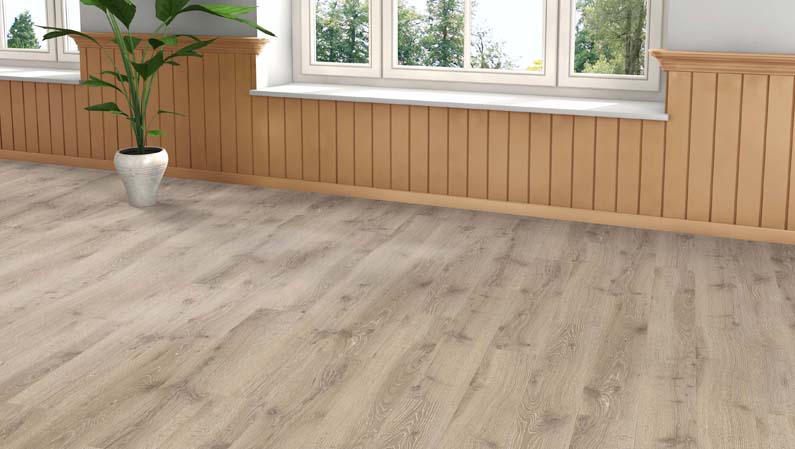 Sol stratifi� : CHENE NEVARA AUTHENTIQUE MAT PLANCHE LARGE 4V (TRITTY100) SOL STRATIFIE - Parkett.fr