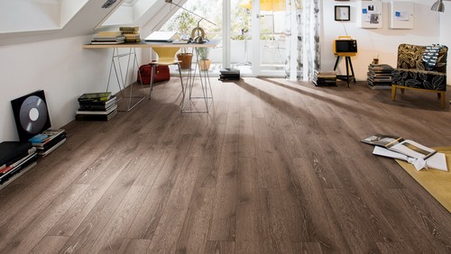 Sol stratifi� : CHENE FUME TERRANO CERUSE AUTHENTIQUE LOFT 4V (TRITTY100) SOL STRATIFIE - Parkett.fr