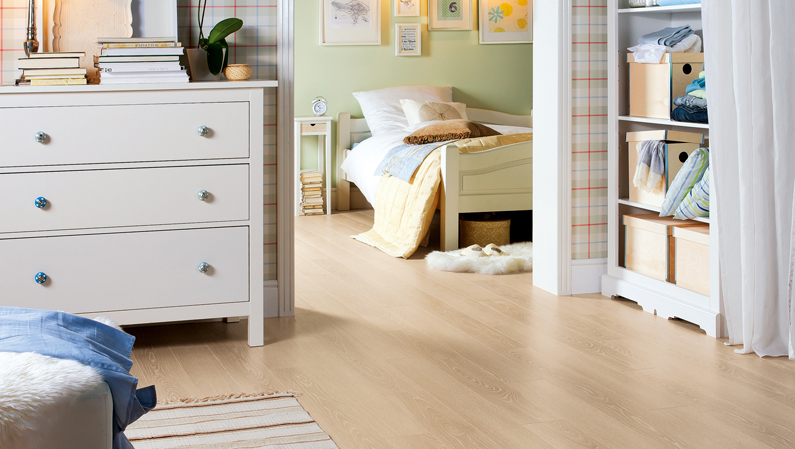 Sol stratifi� : CHENE CREME CERUSE AUTHENTIQUE LOFT 4V (TRITTY100) SOL STRATIFIE - Parkett.fr