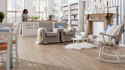 Sol stratifi� : CHATAIGNIER IMPRESO TRAME MAT LOFT 4V (TRITTY100) SOL STRATIFIE - Parkett.fr