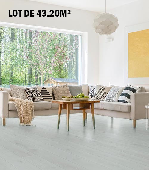 CHENE MULTIPLY RUSTIQUE SELECTION HUILE GRIS NACRE 180x21x2400 6 mm