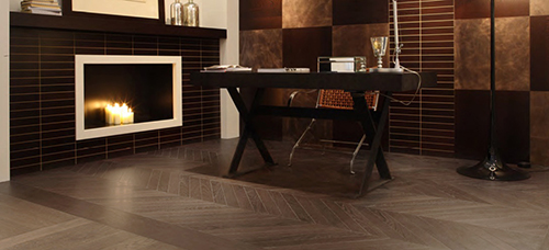 POINTE DE HONGRIE CHENE MASSIF THERMOTRAITE GRIS 90x20x600mm ECO LABEL FS