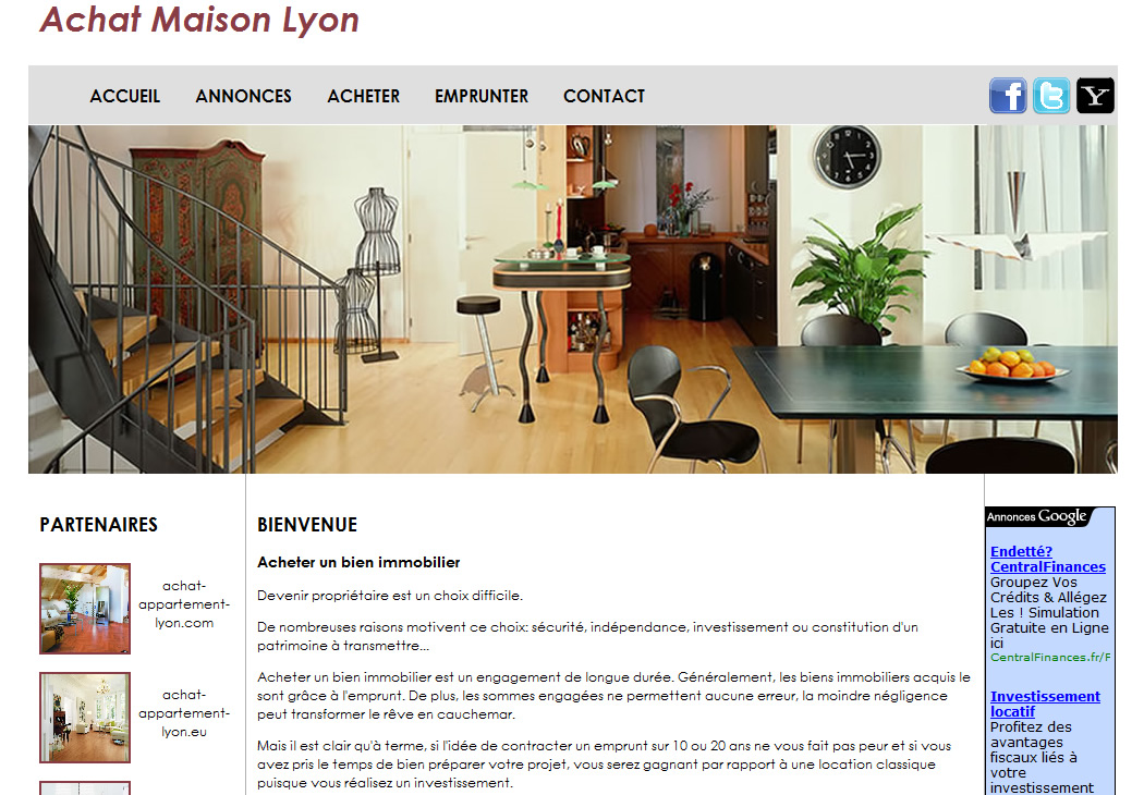 Toutes les annonces de ventes immobili&egrave;res situ&eacute;es &agrave;  Lyon