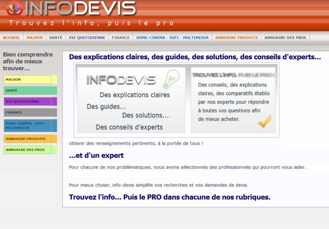Trouvez l'Info, puis le Pro!