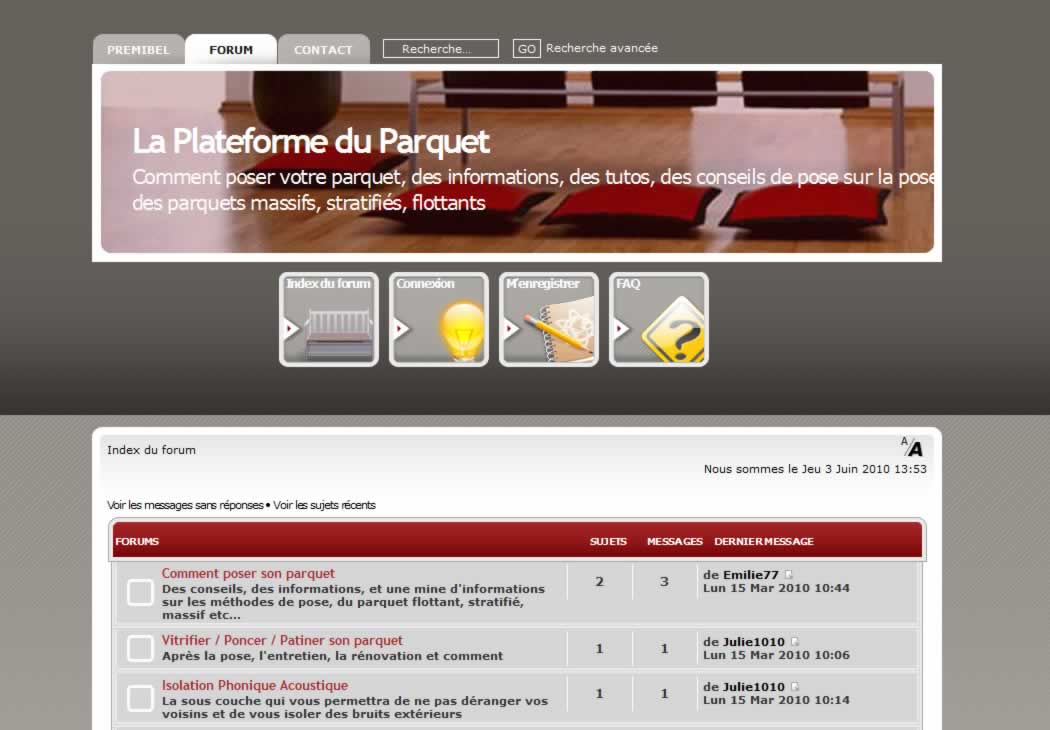 Des informations, des tutos, des conseils de pose sur la pose des parquets massifs, stratifi&eacute;s, flottants
