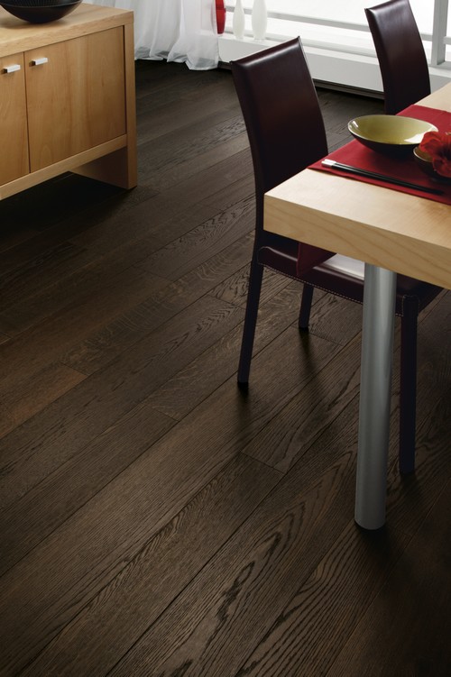 Parquet chêne huilé noir prestige monolame - parquet-huile.com