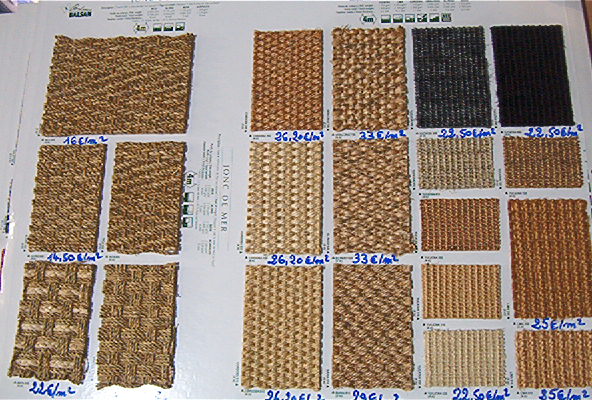 Moquette Sisal, Coco, Jonc de mer - parquet-huile.com