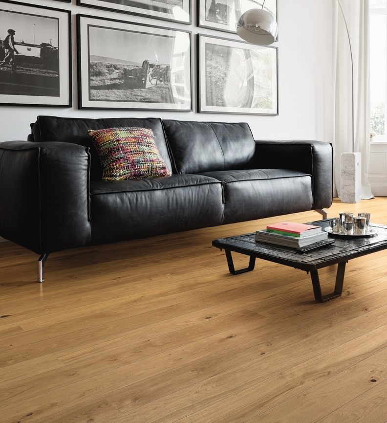 Parquet Flottant Chêne Huilé - 8534607 - Chene contrecolle haro a l'ancienne naturalin mix- serie 3500-brosse 2v-certifié pefc 70%