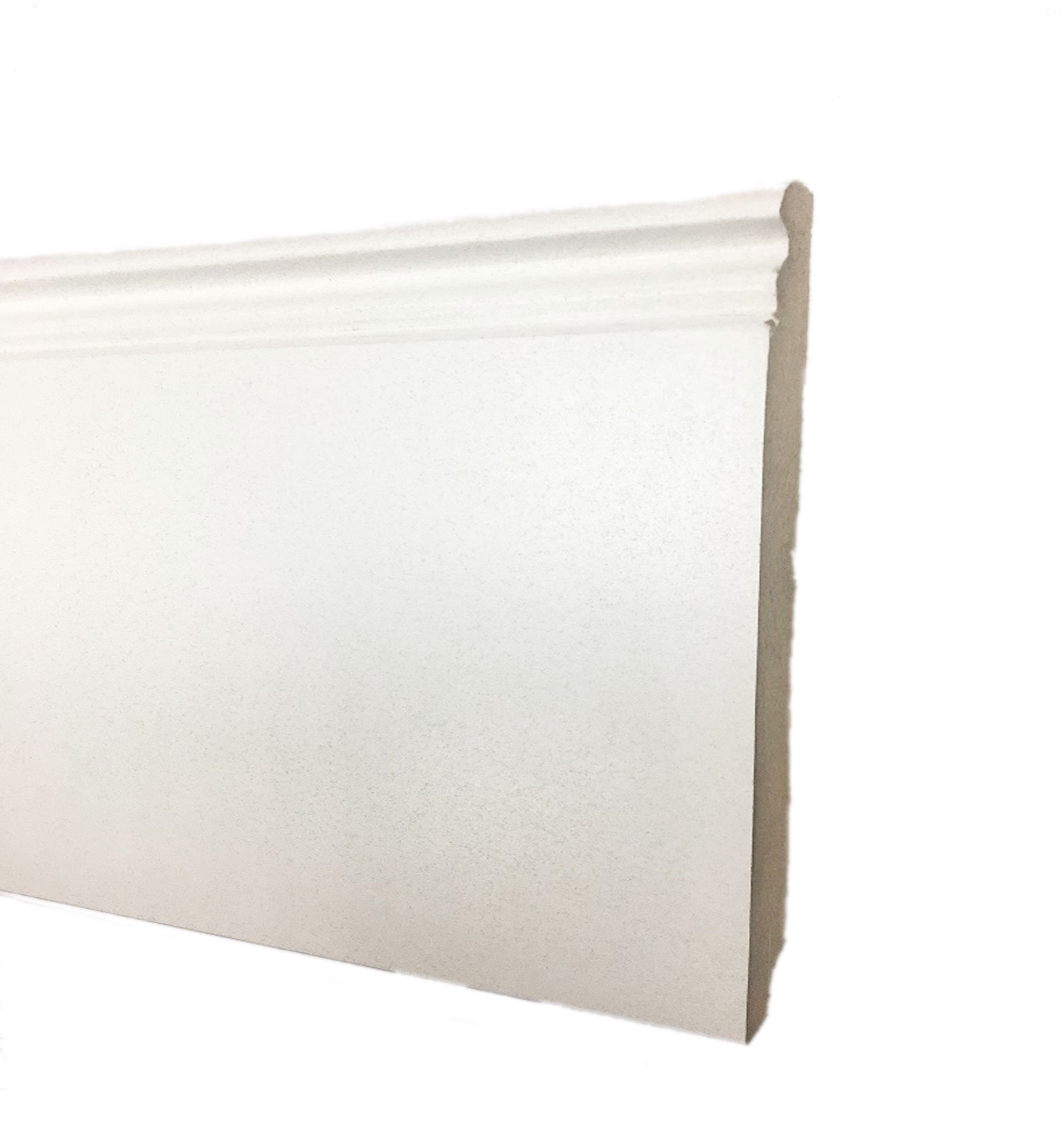 PLINTHE MDF 100x19x2500mm MOULURE BLANCHE