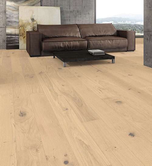 Parquet massif chêne huilé - Chêne massif rustique invisible 160x20 - certifié fsc 100 %<br />
