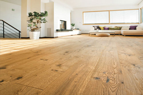 Parquet Massif Chêne Huilé - CHEN29295 - Chene massif huile rustique brosse miel dore 140x20mm- certifié fsc 100 %<br />