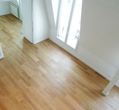 Parquet massif chêne verni finition spèciale - Chene massif verni brosse pr naturel blond 90x14 certifié fsc 100 %