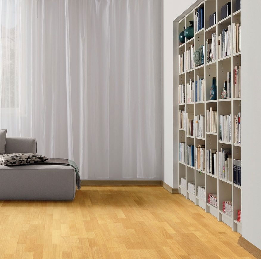 Parquet massif chêne verni - Chêne massif verni brossé naturel select  go4 80x14x- certifié fsc 100%  - certifié fsc 100 %