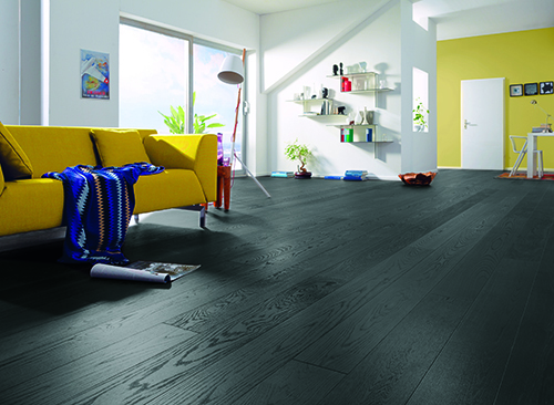 Parquet flottant chêne huilé - Chêne contrecolle rustique huilé gris brossé lame xl - 190x22x1820  couche d'usure de 6mm de chêne<br />
