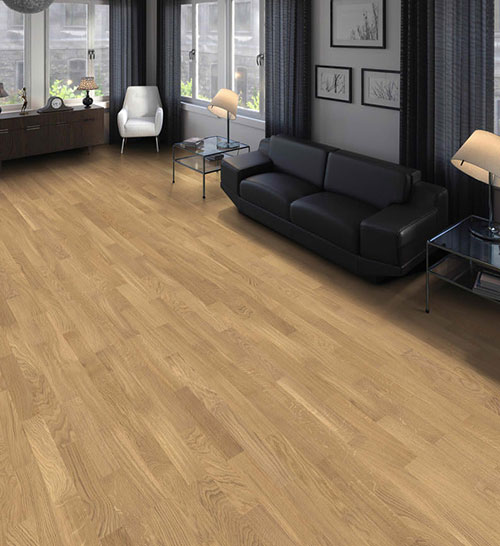 Parquet Flottant Chêne Verni - DABRF380131 - Baton rompu chene contrecolle decoart authentique aspect bois brut lisse 70x10mm (compatible avec sol rafraîchissant) - certifié pefc 70%