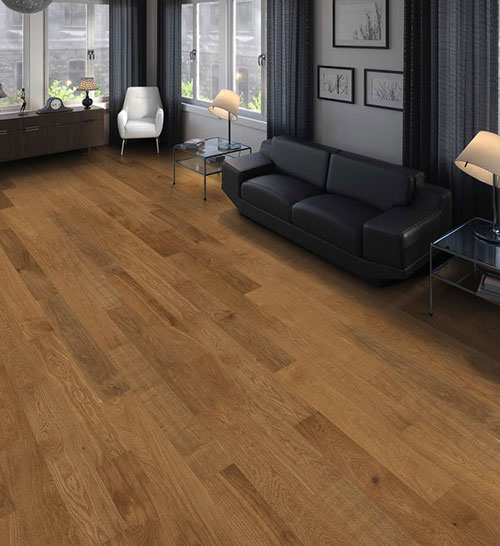 Parquet Flottant Chêne Verni - DABRF386707 - Baton rompu chene contrecolle decoart authentique verni fume teinte dans la masse lisse 120x10mm (compatible avec sol rafraîchissant) - certifié pefc 70%