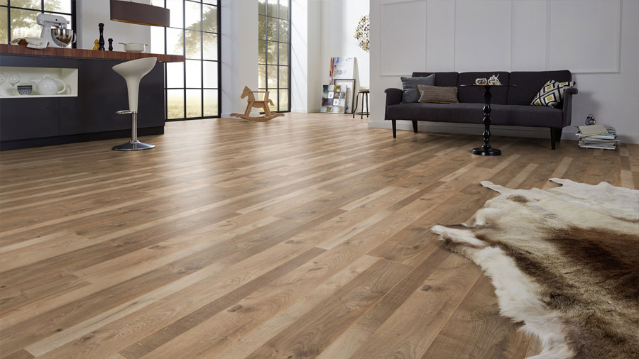 Parquet stratifié décoart monaco Chêne prestige blanc stratifié