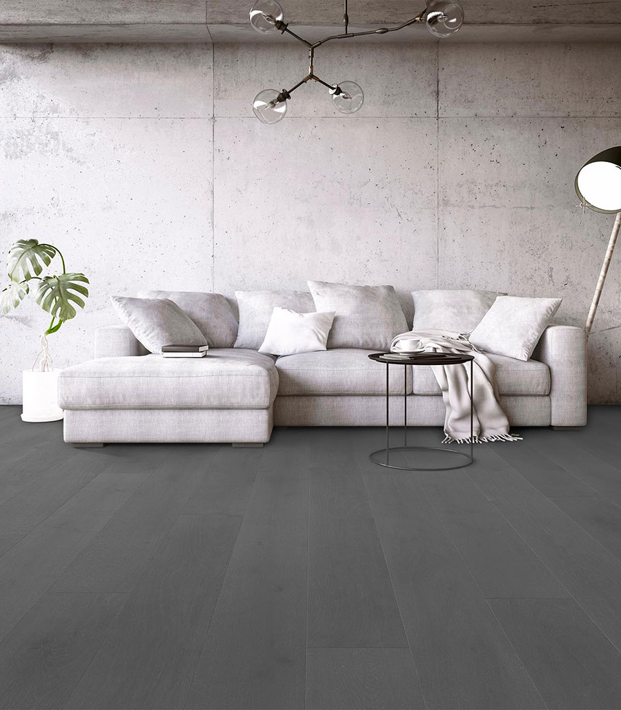 Parquet Contrecollé Flottant - HARO529154 - Chene contrecolle haro dakota gris vernis mat brosse go-2 180x13.5x2200mm - pour le lot de 85.62m² - fin de stock