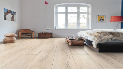 HARO Sol Stratifié TRITTY 90 Planche large à l'ancienne 4V Chêne scandinave* authentic Top Connect PRIX POUR LE LOT DE 104.34M² - discount-parquet.fr