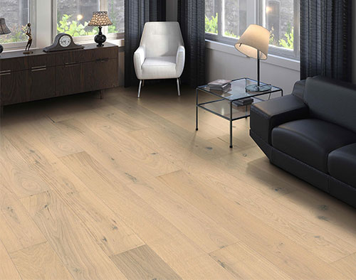 Parquet flottant chêne huilé - Haro parquet 4000 planche large maxim 4v chêne blanc clair sauvage brossé naturadur rainure & languette 180x11mm - 5g - certifié pefc 70%