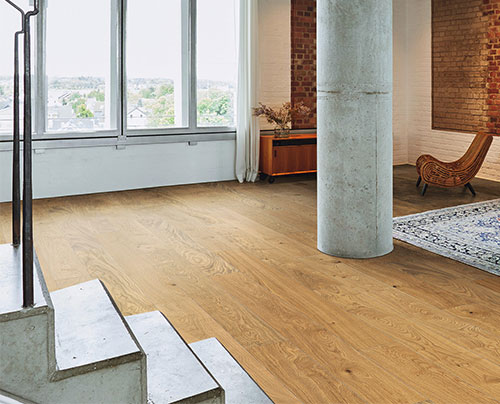 HARO PARQUET 4000 Planche large Maxim 4V Chêne Markant brossé naturaDur Rainure & languette 180x11mm - 5G - Certifié PEFC 70%