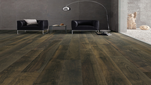 Parquet Contrecollé Flottant - HARO8529065 - Contrecolle frene gris olive expressiv- planche large a l'ancienne-5g- brosse 4v-oleovera - certifié pefc 70%