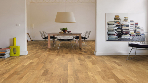 Parquet flottant chêne huilé - Chene contrecolle favorit brosse huile naturalin+  serie 3500 - certifié pefc 70%