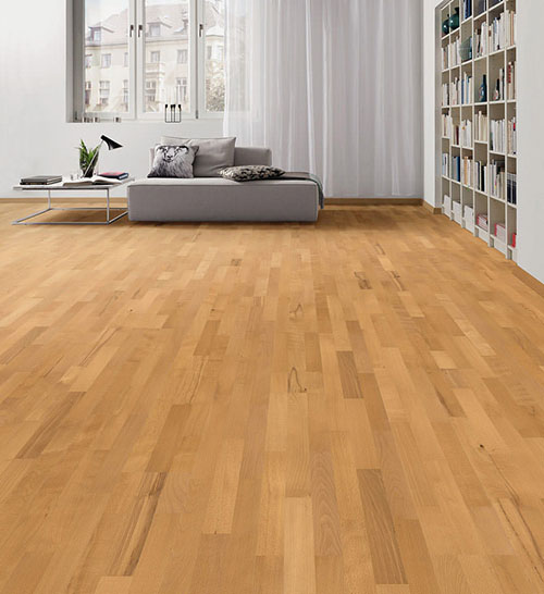 Parquet flottant chêne huilé - Hetre etuve contrecolle huile naturalin a l'anglaise country- serie 4000- brosse-certifié pefc 70%