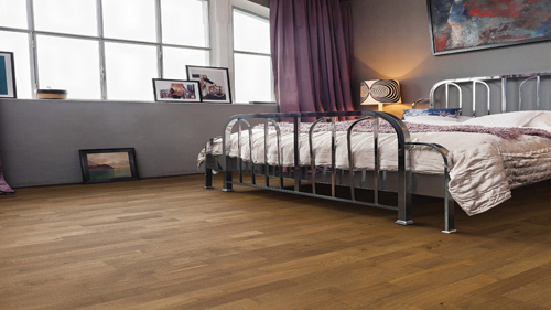 Parquet Flottant Chêne Huilé - HARO8535652 - Chene contrecolle huile naturalin a l'anglaise fume favorit- serie 4000- brosse- certifié pefc 70%