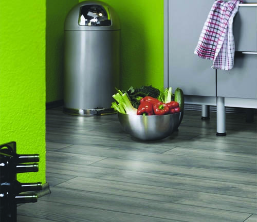 Sol stratifie decor bois - Chene stratifie petterson gris 1 frise - gamme exquisit- 1380mmx193mmx8mm - certifié fsc mix credit