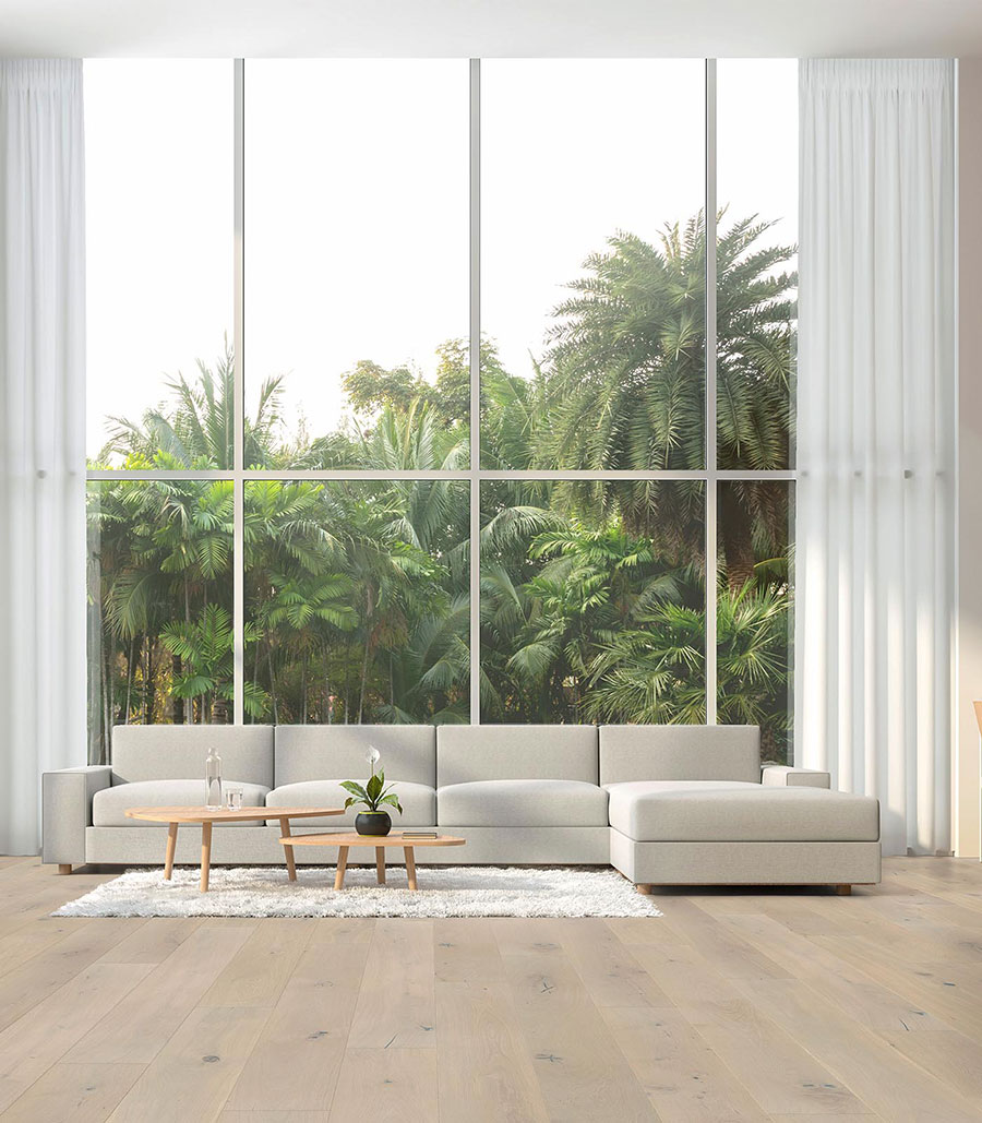 Parquet Massif Chêne Huilé - KPCHEN29283 - Berne - chene massif huile rustique brosse aspect bois brut 200x20x2000mm lv - certifié fsc 100 %<br />