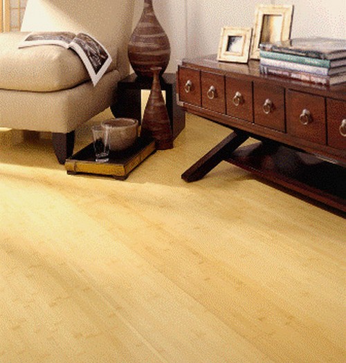 Parquet bambou massif Bambou - Bambou massif verni horizontal  clair 96x15 lot de 6.63 m2