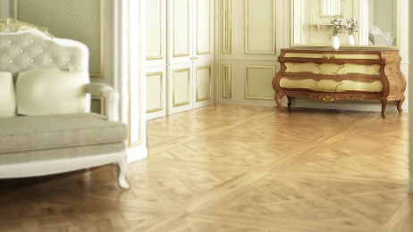 Dalles Parquet Versailles - VERF36002 - Chêne contrecolle versaille verni mat pr 800x800x16mm x4.5mm 
