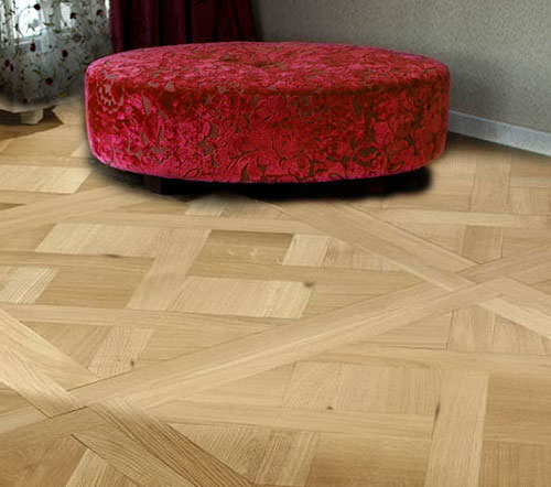 Dalles Parquet Versailles - VERF39010 - Ch&ecirc;ne dalles versailles chaumont verni rustique 800x800x15mm 4mm de couche d'usure certifié fsc 100%