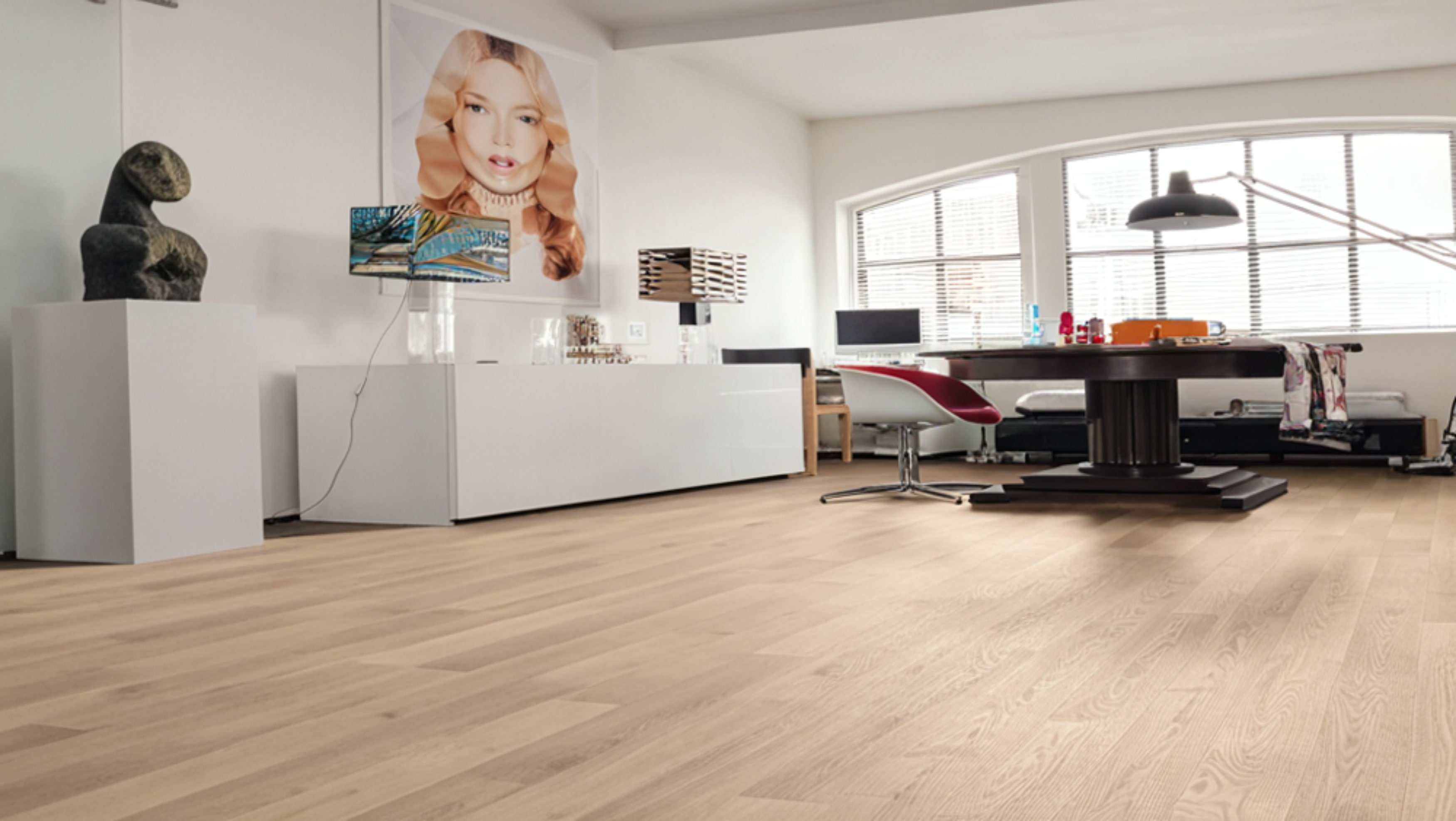 Lots Fin De Série Parquet - HARO533118 - Chene artico cannelle authentique 2 frises tt100 - fin de serie de 25.74m²- uniquement visible sur pantin