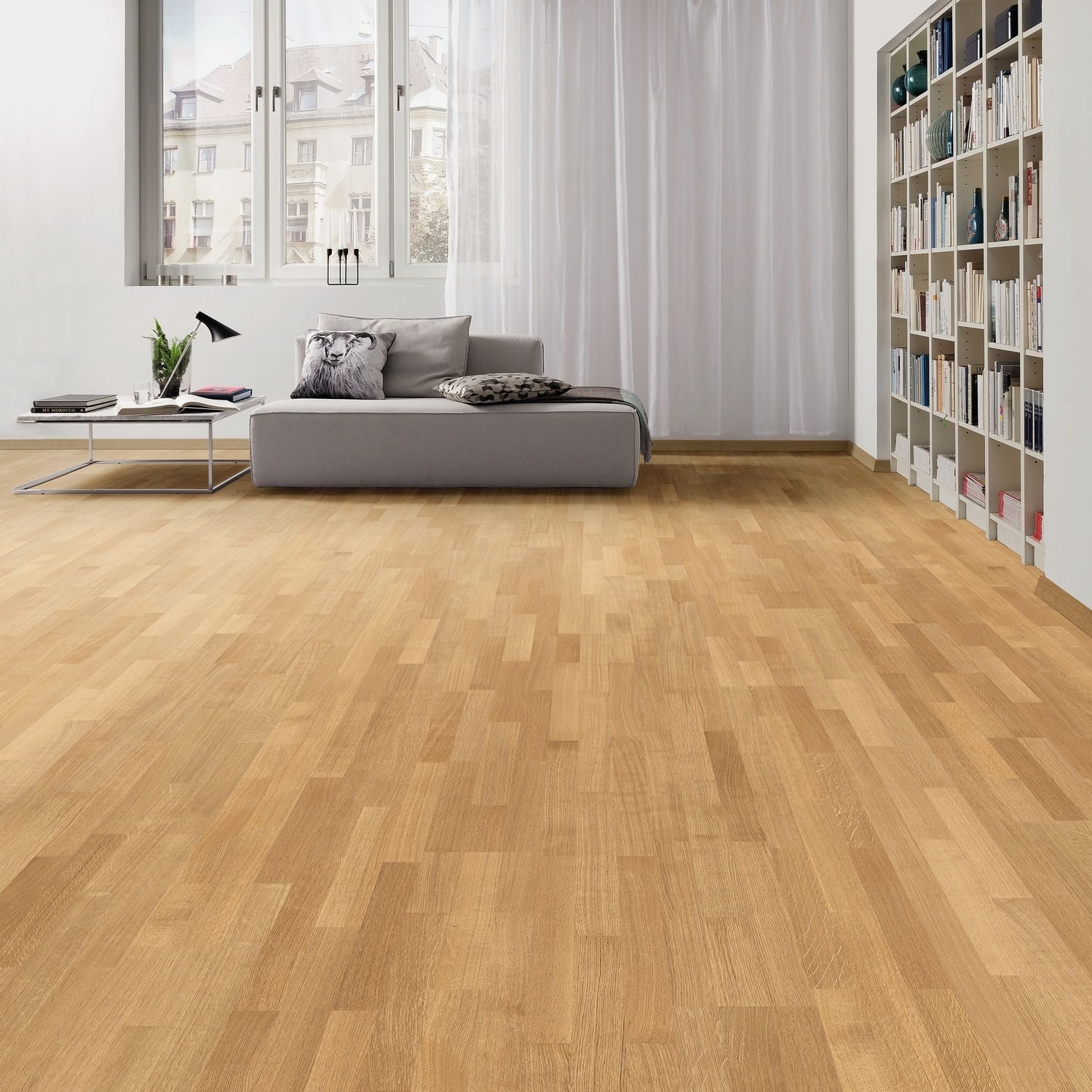 Lots Fin De Série Parquet - HARO524689 - Chene contrecolle exquisit verni permadur 5g - serie 4000 - certifié pefc 70% - lot de 3.17m²