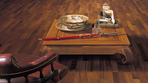 Contrecollés flottants Merbau - Contrecolle merbau parquet a l'anglaise-favorit- serie 4000-permadur-5g - certifié pefc 70%