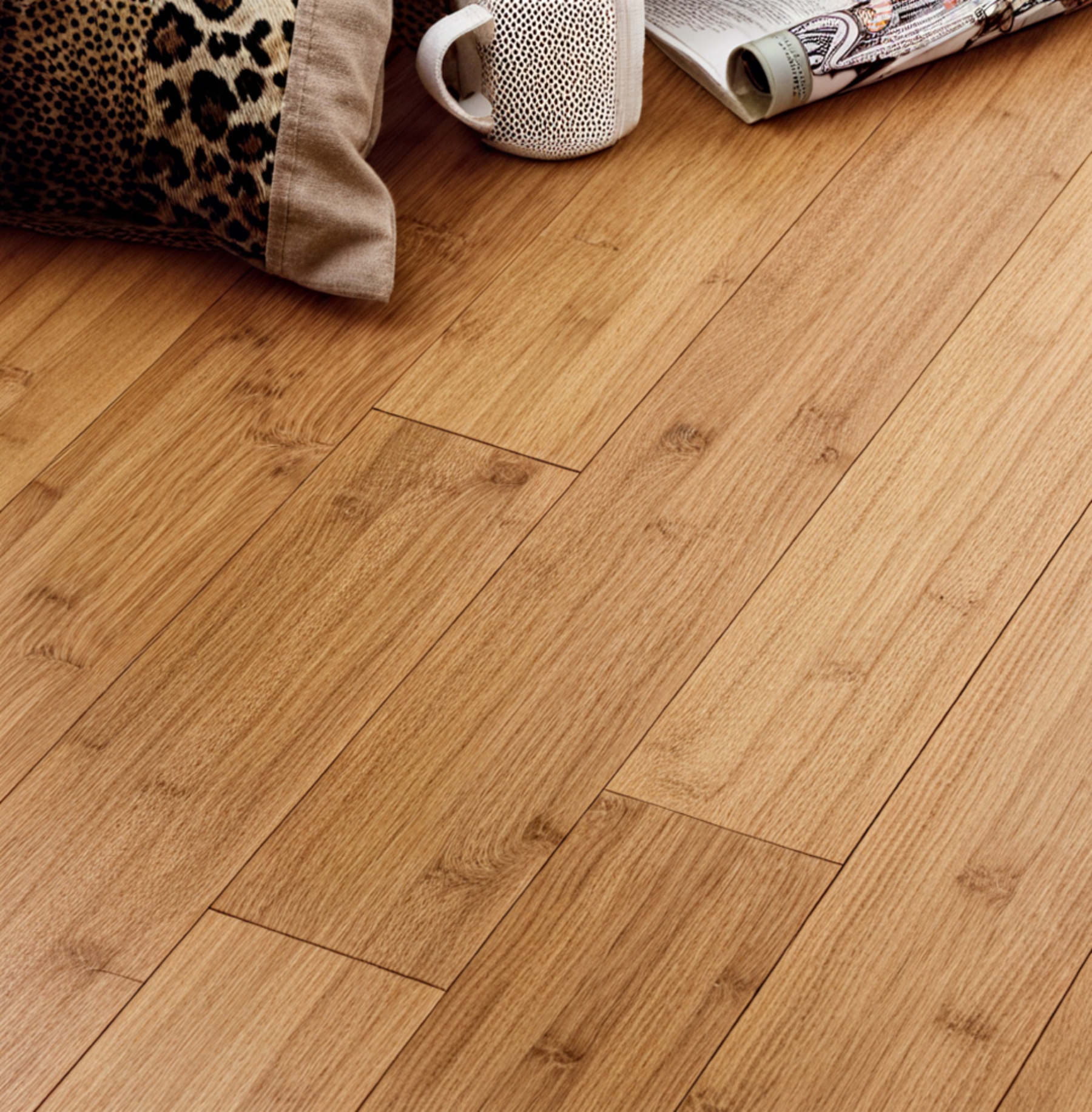 Parquet bambou massif - Bambou massif verni horizontal mat cafe clair 96x15x960mm