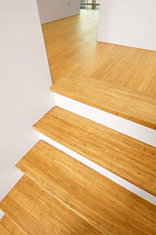 Parquet bambou massif - Bambou massif verni strong macadamia fonc&eacute; 142x12x1850mm