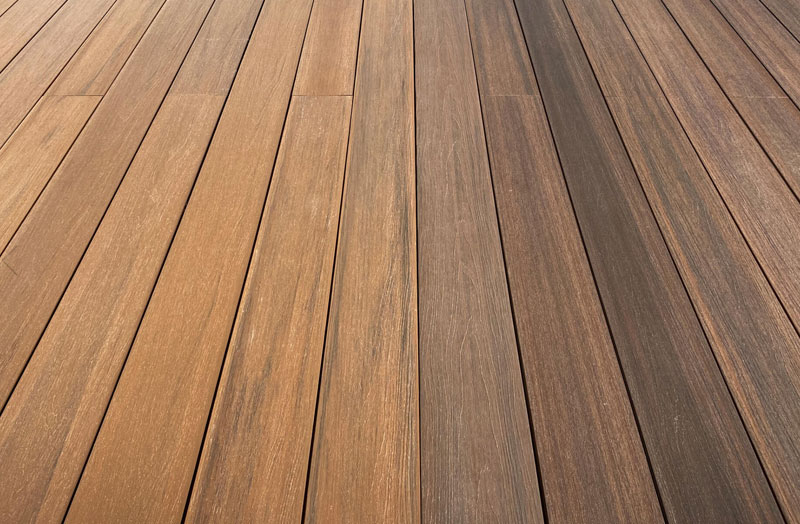 Parquet Extérieur Lames De Terrasse Composite - LAMEC0011 - Lame de terrasse composite ipe 145x22x2200mm - systeme de clips magnet®