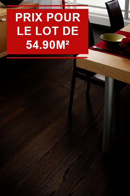 Parquet flottant bois exotique huilé - Ch&ecirc;ne thermo-trait&eacute; pl a l'ancienne 173x13,5 - lot de 54,90 m&sup2;