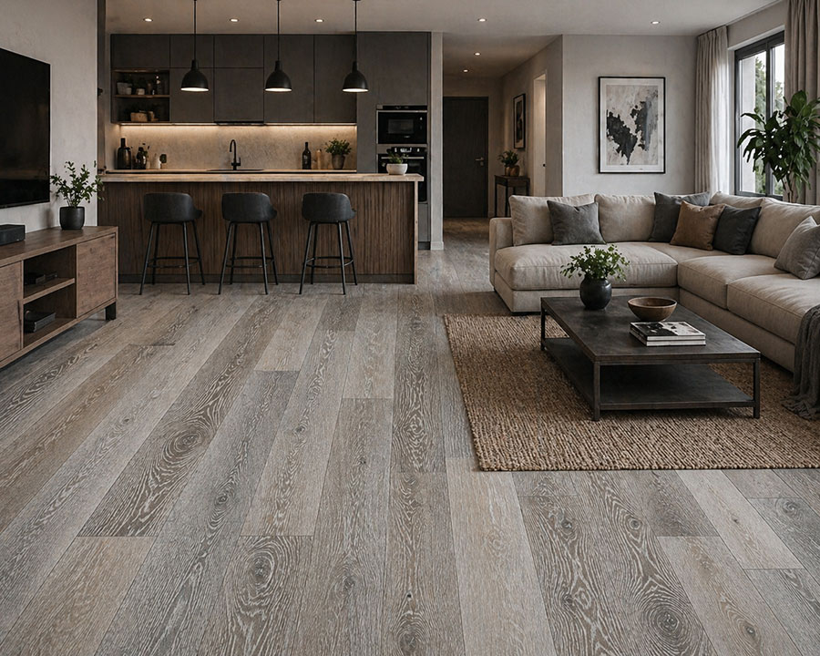 Parquet flottant chêne huilé - Ch&ecirc;ne contrecolle rustique huil&eacute; bross&eacute; lacanaux - 145x14.2x l1820mm
obligatoire : application d'huile-cire d&egrave;s la 1&egrave;re utilisation
