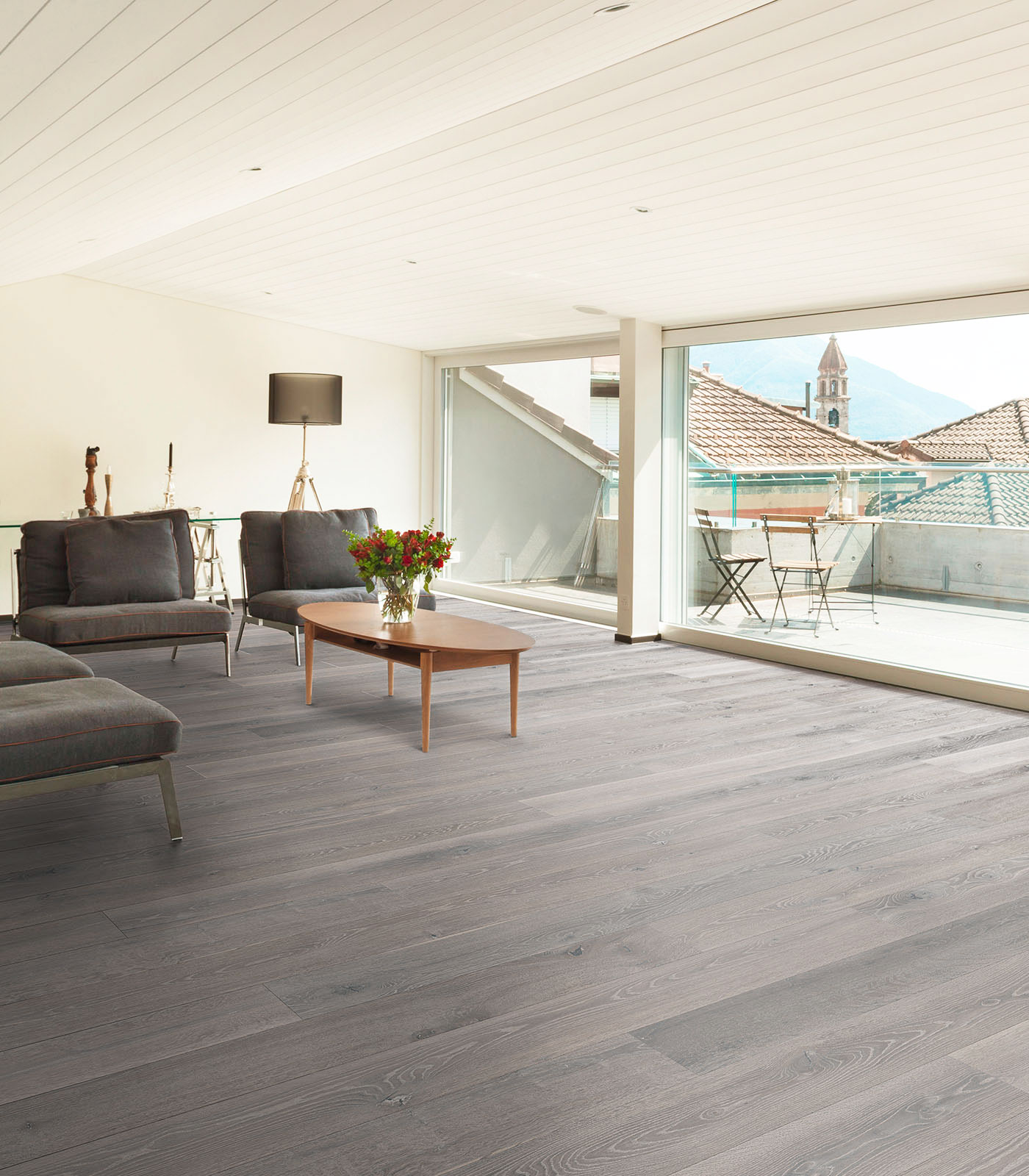 Parquet Flottant Chêne Huilé - CHENF2694 - Chene contrecolle gris ourson huile brosse ceruse clipsable go-4 190x15x950-1900mm - 4mm de couche d'usure
obligatoire : application d'huile-cire dès la 1ère utilisation