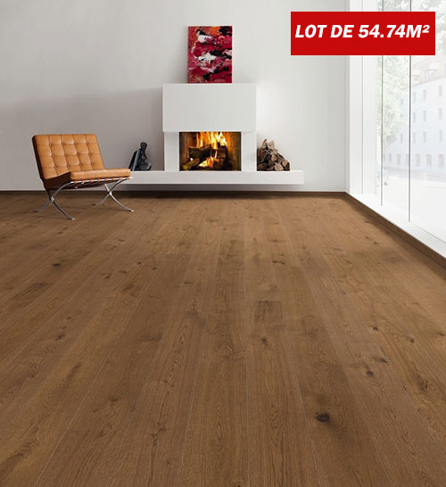 Pose d’un parquet collé contrecollé 