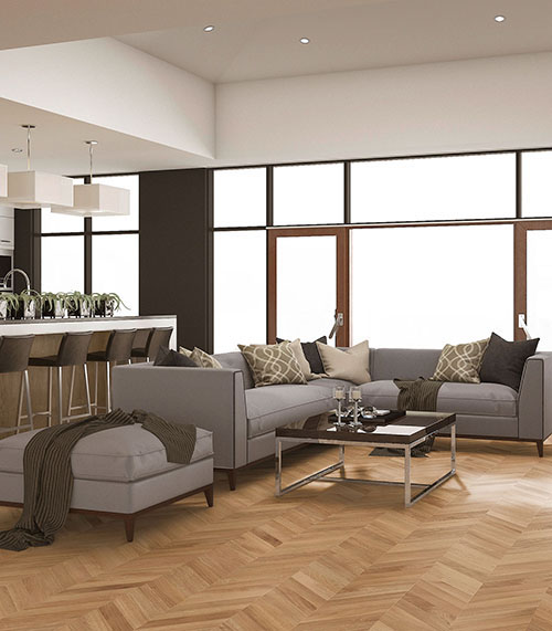 Parquet Flottant Chêne Huilé - POINF2602 - Point de hongrie chene contrecolle 100% huile polo 240mm x 22/5.5mm x 1450mm - prix pour le lot de 33.47m²<br />