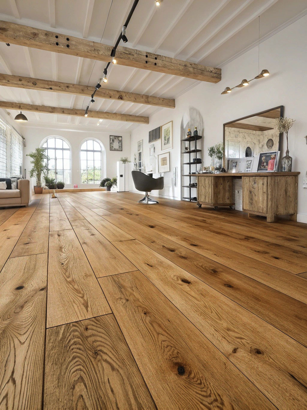 chêne contrecolle verni brosse a l'ancienne naturel evasion xxl 260x15x2200mm go-4 - 4mm de couche d'usure